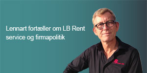Lennart fortæller om LB Rent service og firmapolitik